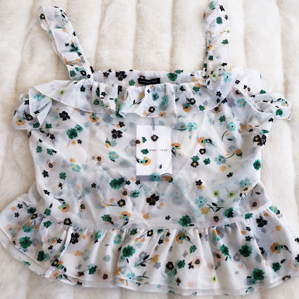 Who What Wear Floral Blouse